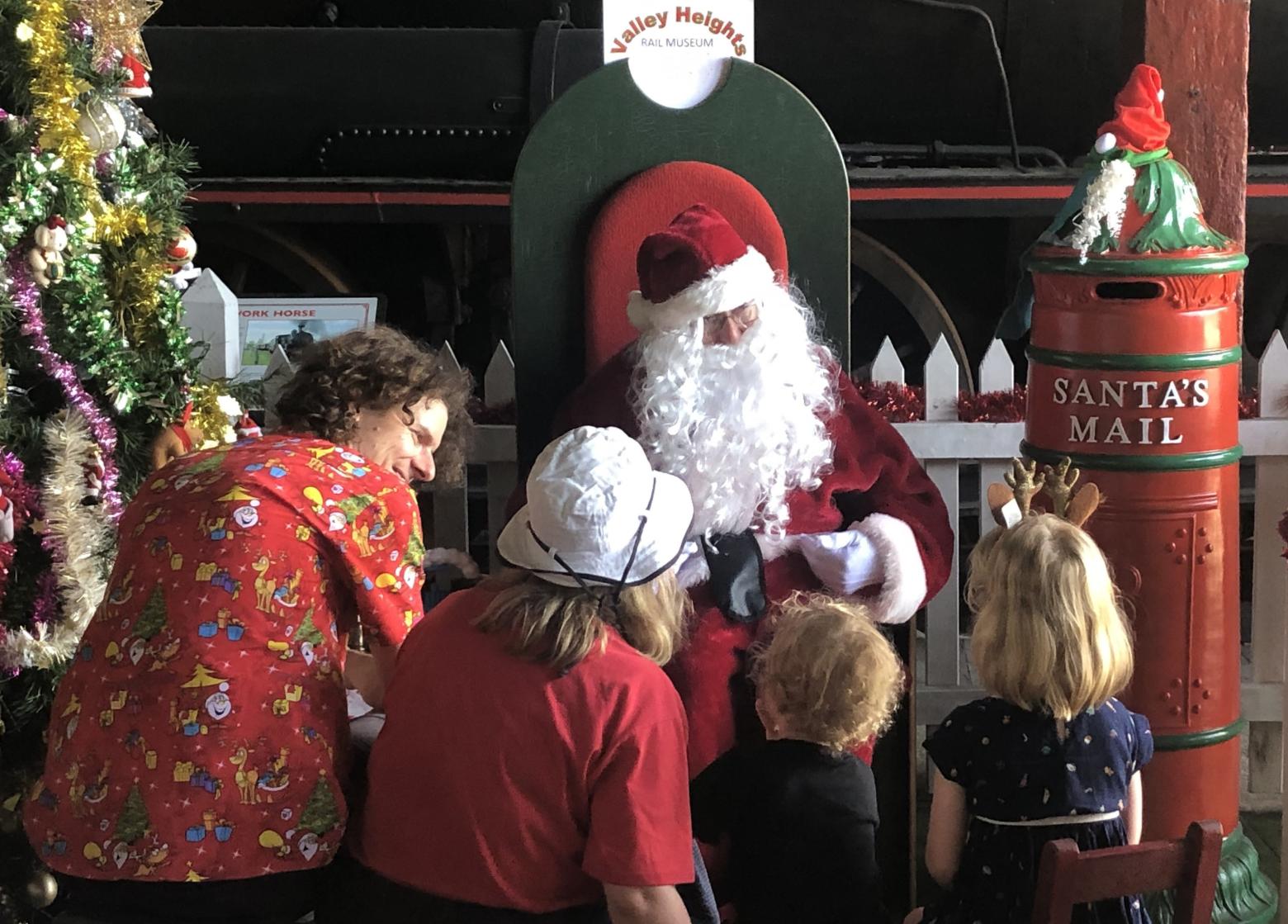 Santa at valley heights rail museum